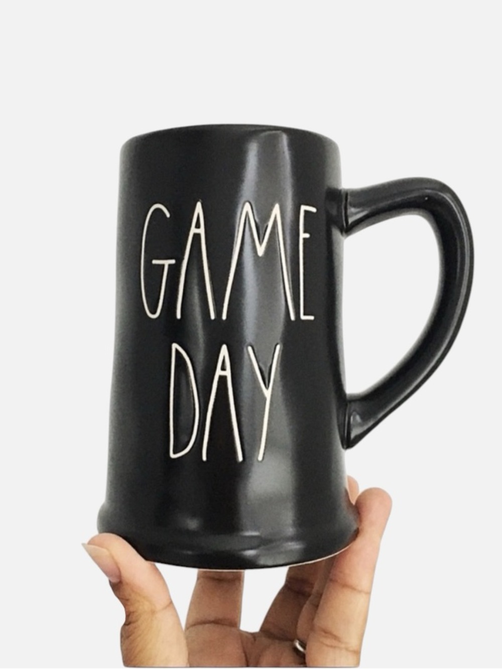 Rae Dunn "Game Day" Large Black Ceramic Mug